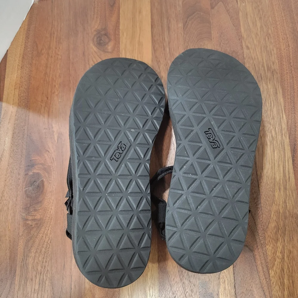 Teva Black Platform Sport Sandals